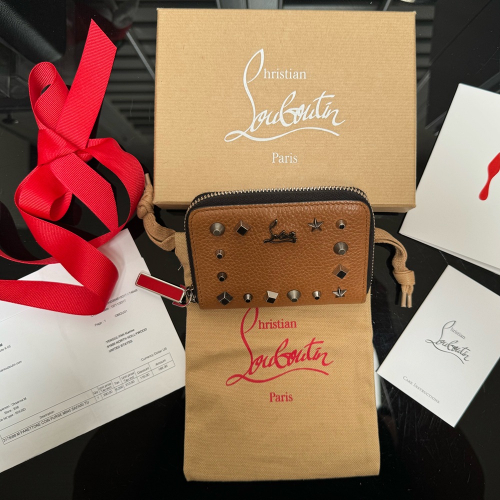 Christian Louboutin studded wallet